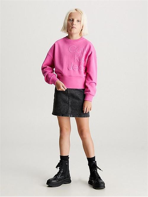 PUFF HERO LOGO CN SWEATSHIRT CALVIN KLEIN JEANS | IG0IG02300T/TO5
